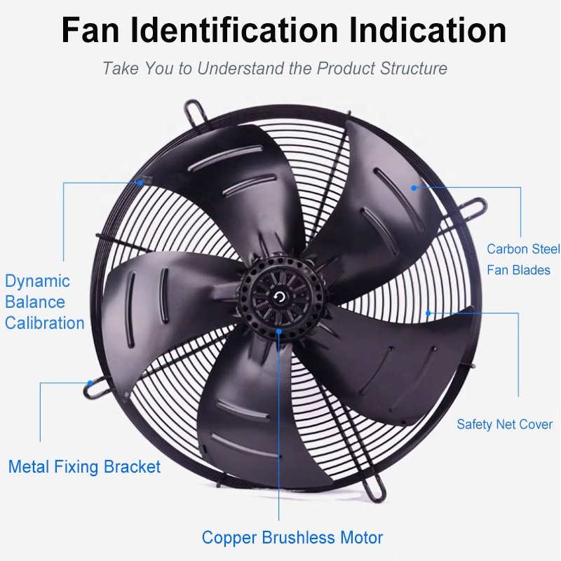 YWF Series Low Noise Energy-saving Efficient External Rotor AC Axial Fan Motor for Industrial Cooling Refrigeration Units