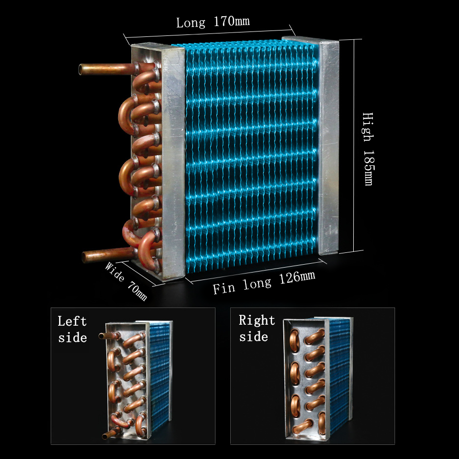 Frost Free Air Cooled Fin Evaporator Condenser Heat Exchanger