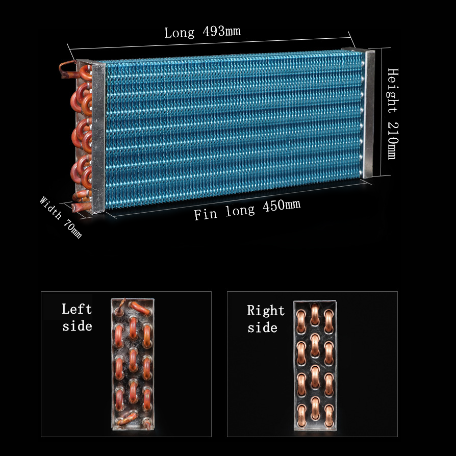 Frost Free Air Cooled Fin Evaporator Condenser Heat Exchanger