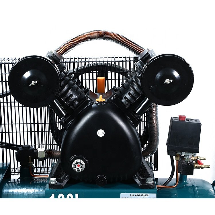 5.5HP Piston Belt Driven air Compressor Electric Silent 100L Piston air Compressor