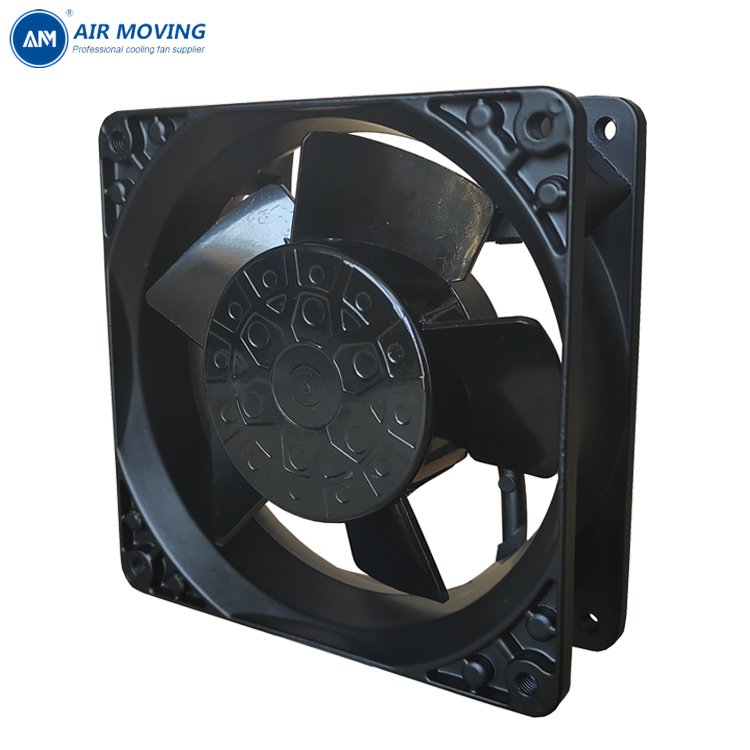 AM12038VH24B All Metal Fan DC 24V Fan 0.8A 19W 12038 120x120x38mm Axial Fan for Inverter IP68