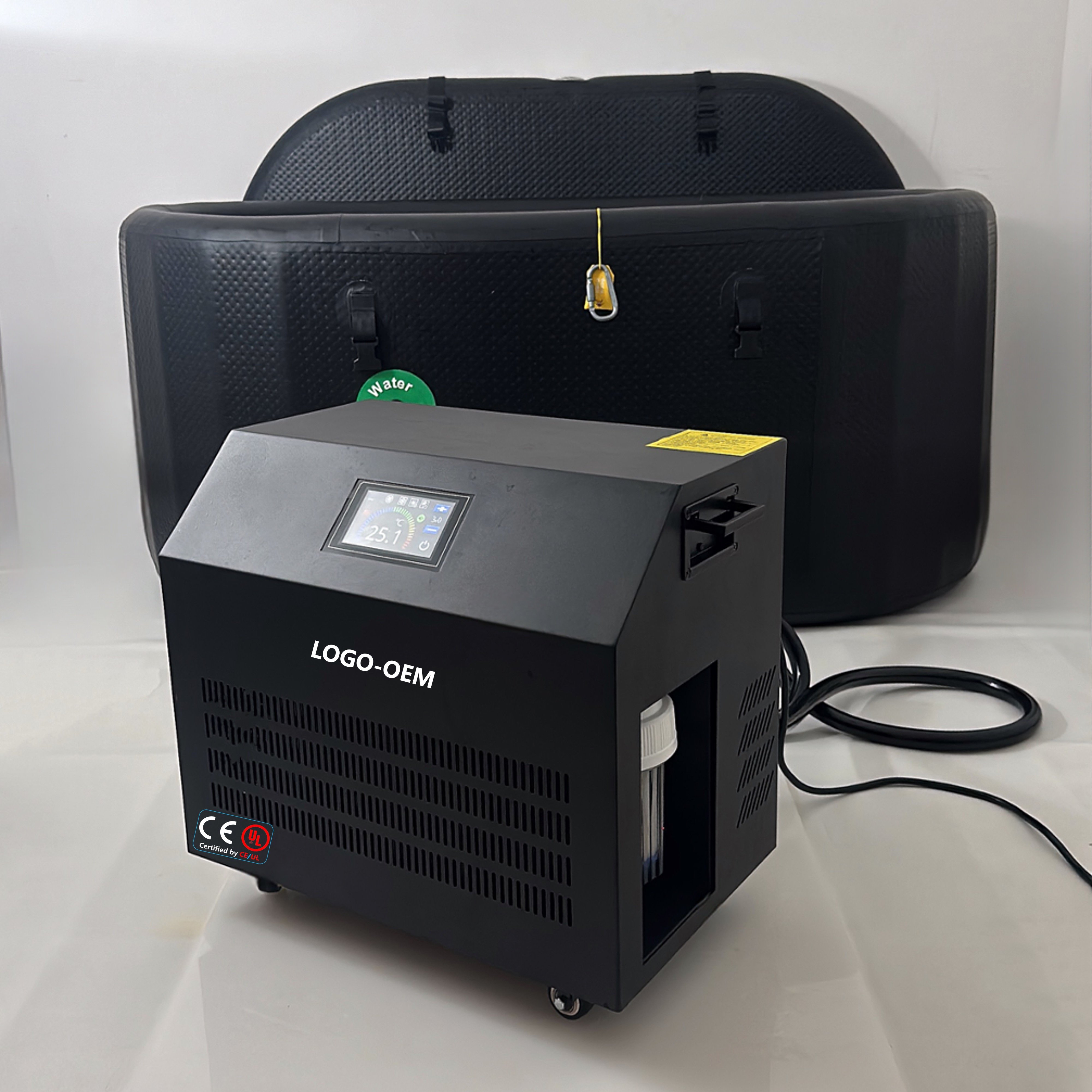 Cold Plunge Machine with Built-in Pump Ozone Purification WiFi Control Filter for Sports Injury Recovery Cryotherapy Home Gym