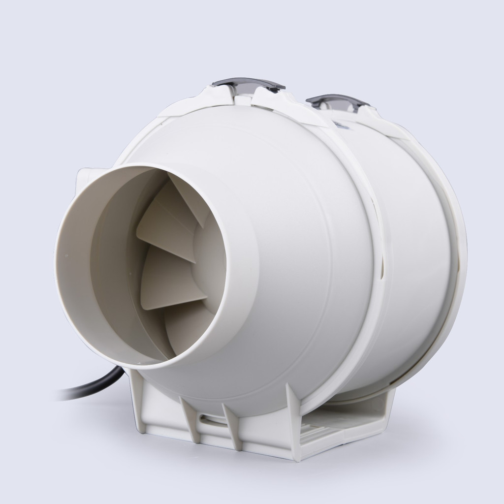 Powerful Ventilation Booster Fan Vent Exhaust Blower 4/6/8 Inch Plastic Inline Duct Fan With Low Noise