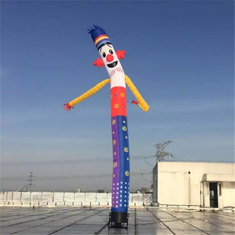 Custom Design Logo Advertising Inflatable Wave Man Air Sky Dancer With Blower Fan Accessories