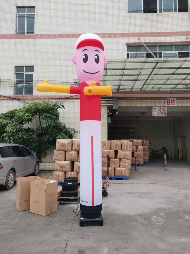 Custom Design Logo Advertising Inflatable Wave Man Air Sky Dancer With Blower Fan Accessories