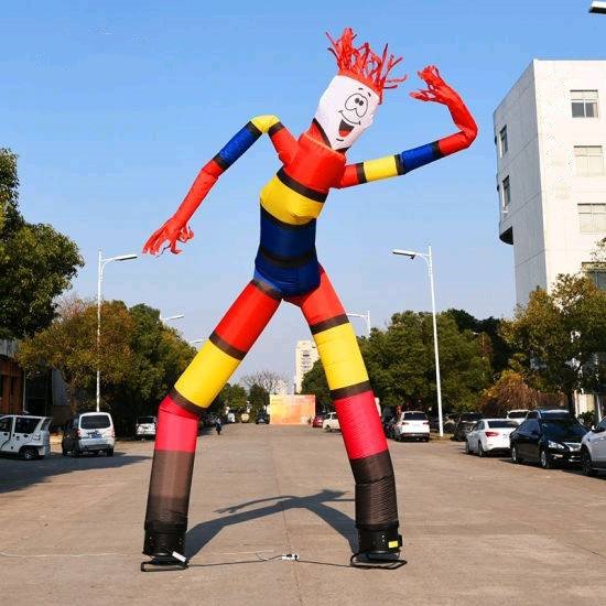 Custom Design Logo Advertising Inflatable Wave Man Air Sky Dancer With Blower Fan Accessories