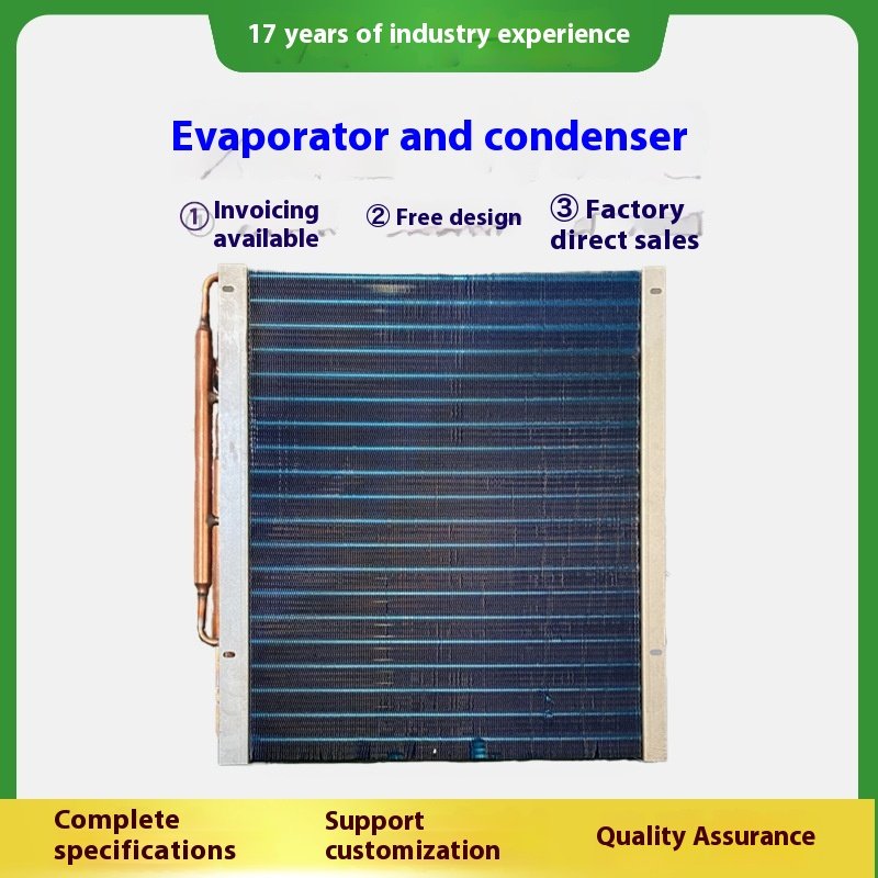Custom Finned Tube Water Cooling Air Conditioning Heat Exchanger Condenser Evaporator