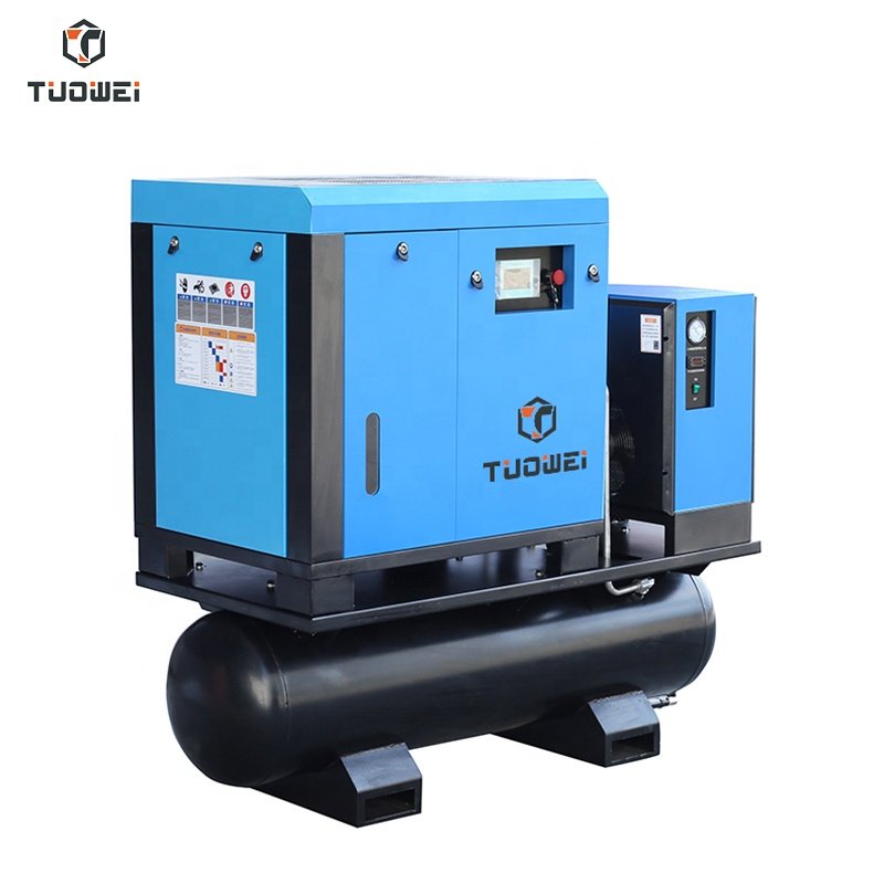 30Hp 22kW 16Bar High Pressure 4 in 1 Combined Industrial Rotary Screw Air Compressor With Dryer for Laser Cutting Machine