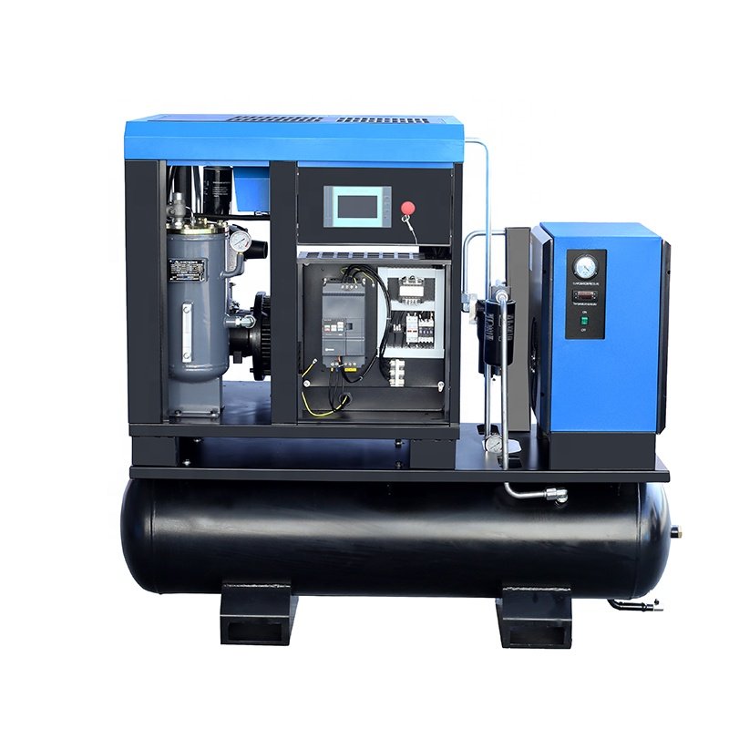 30Hp 22kW 16Bar High Pressure 4 in 1 Combined Industrial Rotary Screw Air Compressor With Dryer for Laser Cutting Machine