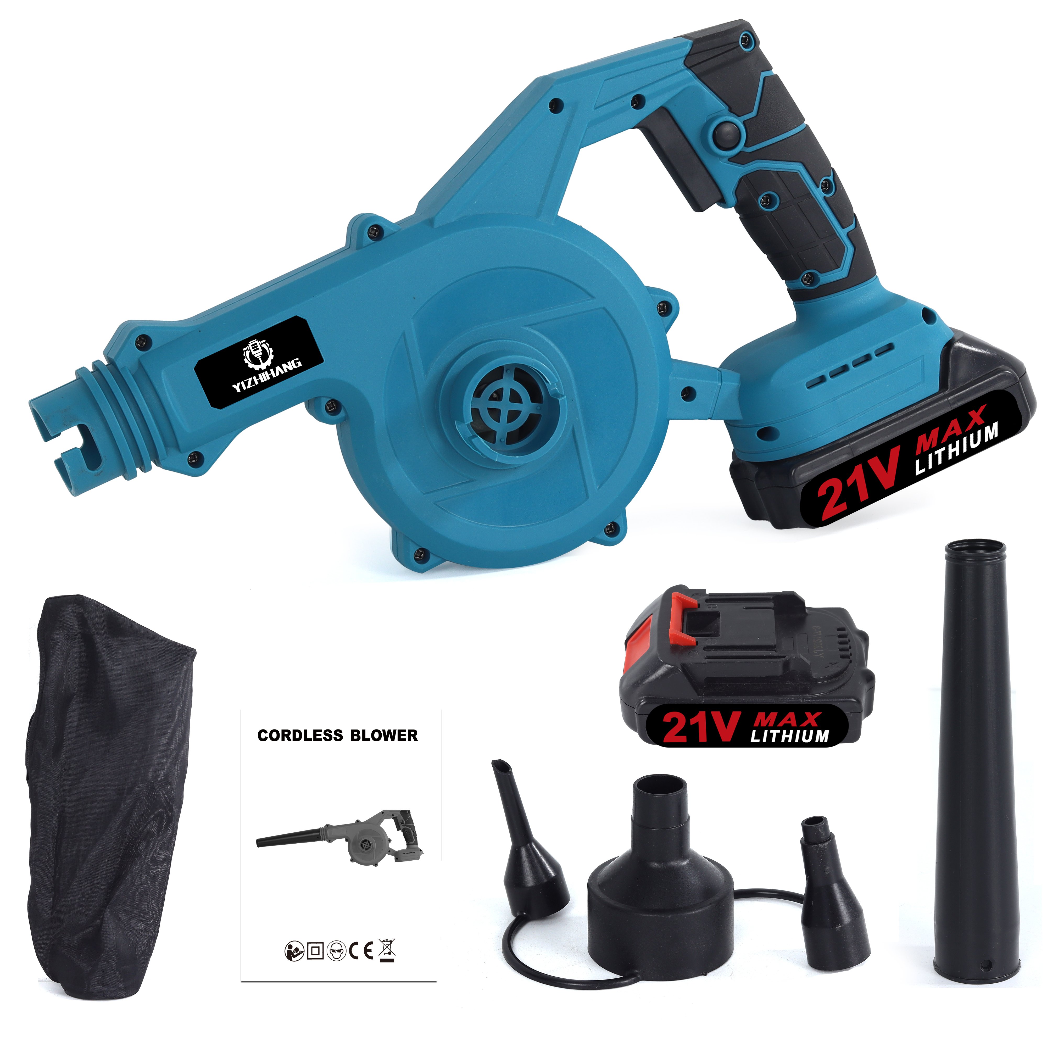AEAB20 Hot Selling Cordless Garden Tool Li Lon Battery Leaf Blower Handhold Air Blower
