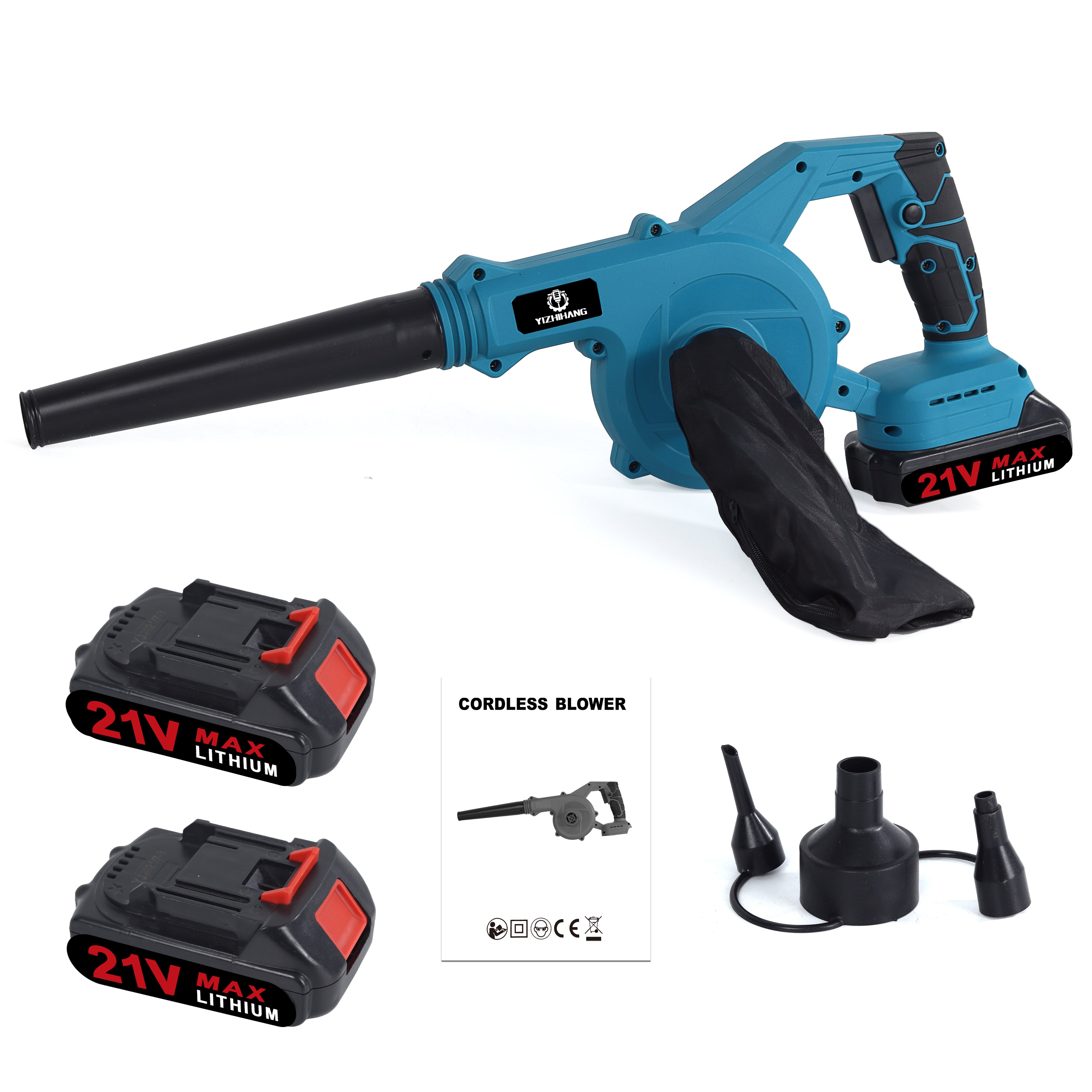 AEAB20 Hot Selling Cordless Garden Tool Li Lon Battery Leaf Blower Handhold Air Blower