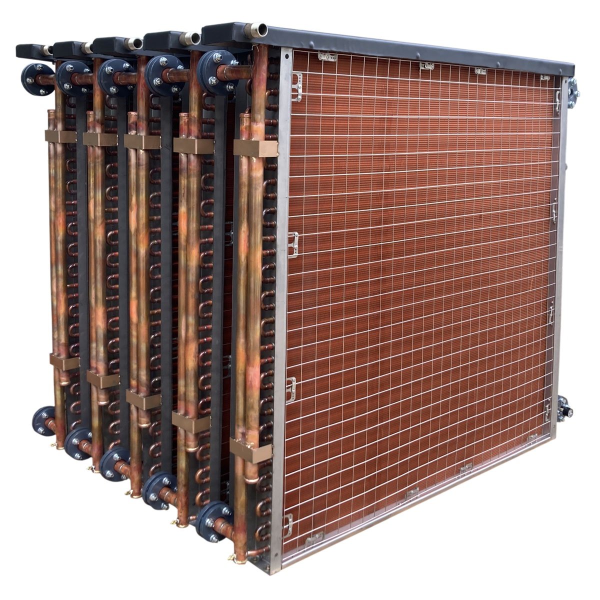 YKF Factory Wholesales Price Customized Copper Tube Copper Fin Refrigeration Condenser