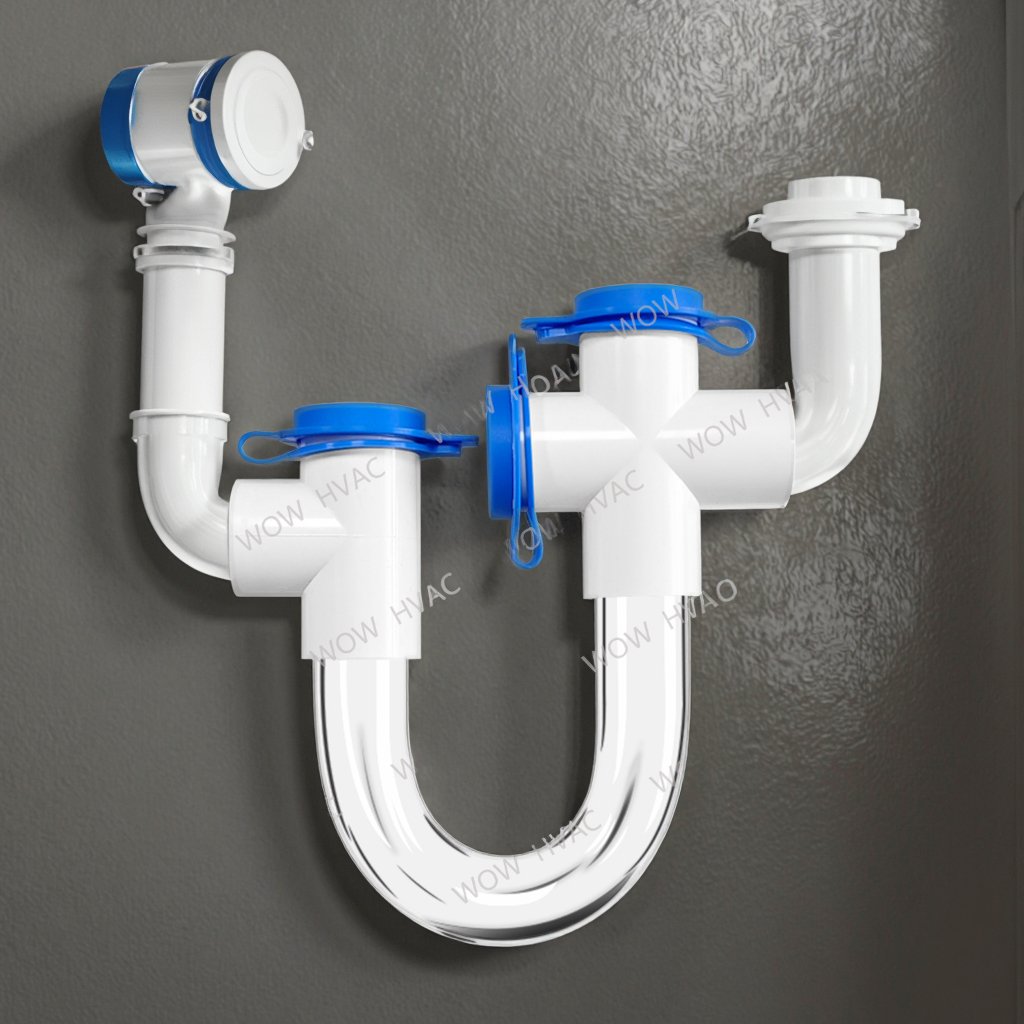 EZ113 Air Conditioner Clear Pvc Condensate Traps for HVAC Systems