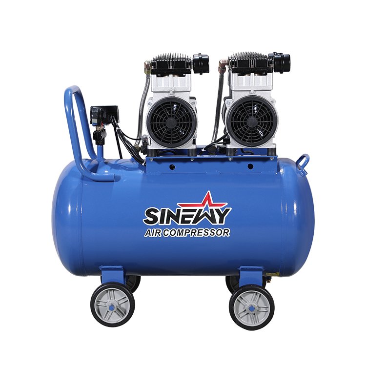 SINEWY 80 Liter Ultra Quite Free Oil Piston Compressors Oilfree Air Compressor