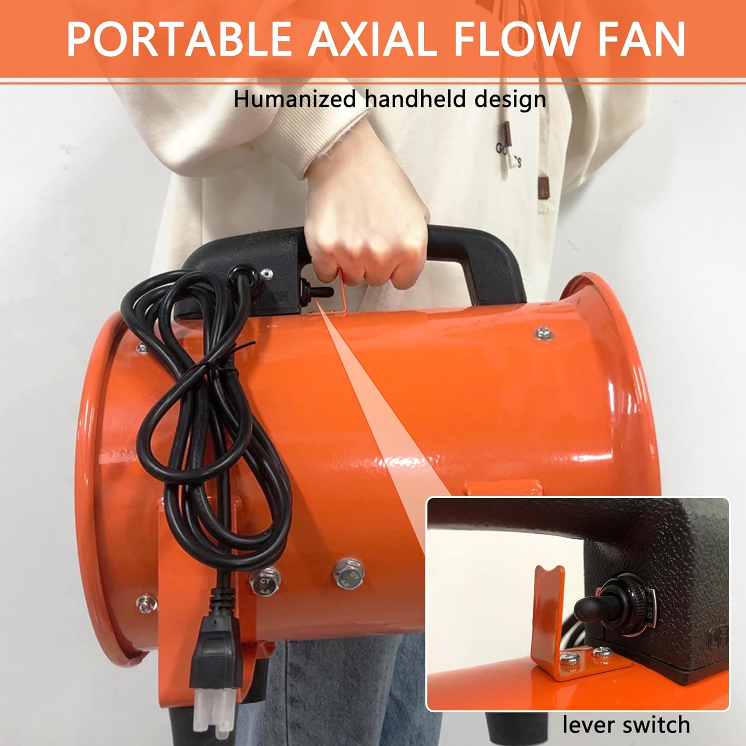 Taizhou Exhaust Fan 8 10 12 Inches Portable Axial Flow Fans 220V 50/60Hz Industrial Blower Ventilation Fans