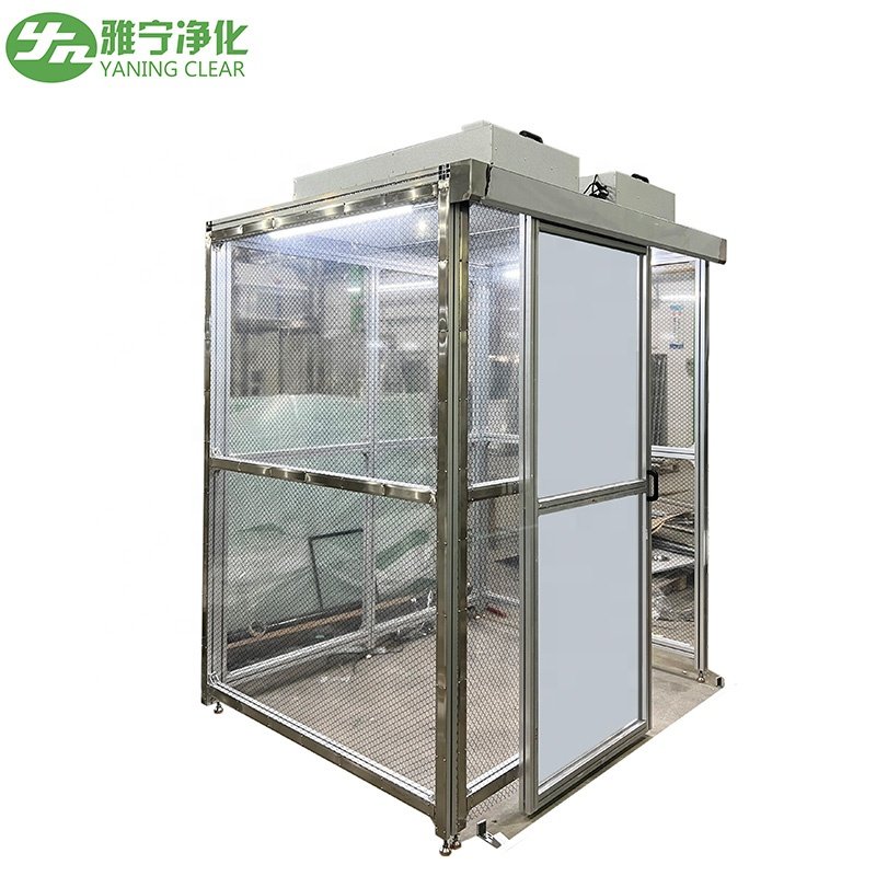YANING Modular PVC Vinyl Soft Wall Cleanroom Enclosure Cabin Portable Prefabricated Clean Booth Clean Room