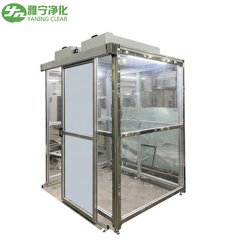 YANING Modular PVC Vinyl Soft Wall Cleanroom Enclosure Cabin Portable Prefabricated Clean Booth Clean Room
