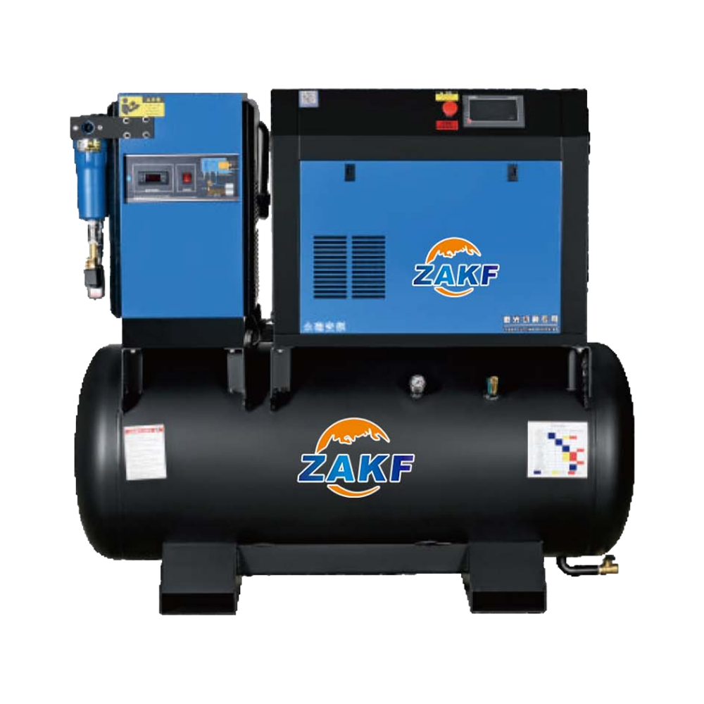 Jiubei 2.2KW 10Bar Outdoor 4-in-1 Air Compressor for Painting 0.3m³/min Single-Phase 220V/50HZ Screw Compressor with Core Pump