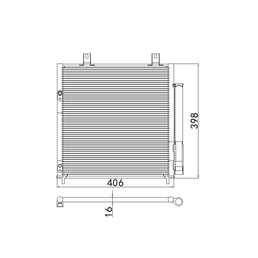 Aftermarket Car Auto Air Conditioning System Auto AC Condenser for MITSUBISHI MIRAGE DODGE ATTITUDE OEM 7812A229