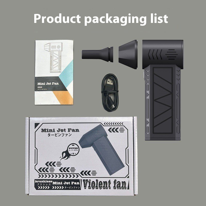 New Arrival Compressed Handheld Air Duster for Computer Keyboard Cleaning Car Fan Blower Electric Turbo Jet Fan