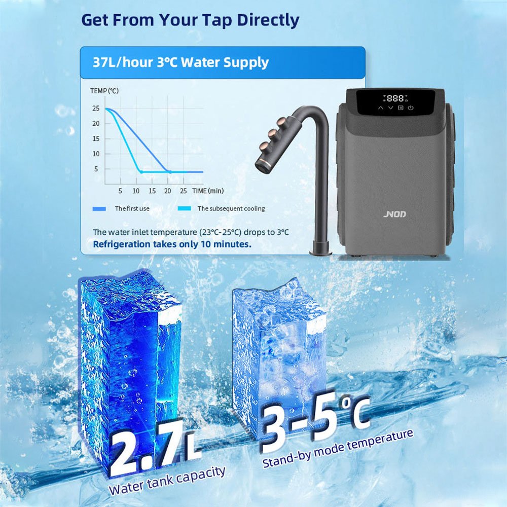 Smart Kitchen 3 in 1 Cooler Soda and Sparkling Water Maker Machine Commercial Instant Hot and Cold Water Dispenser With Fridge