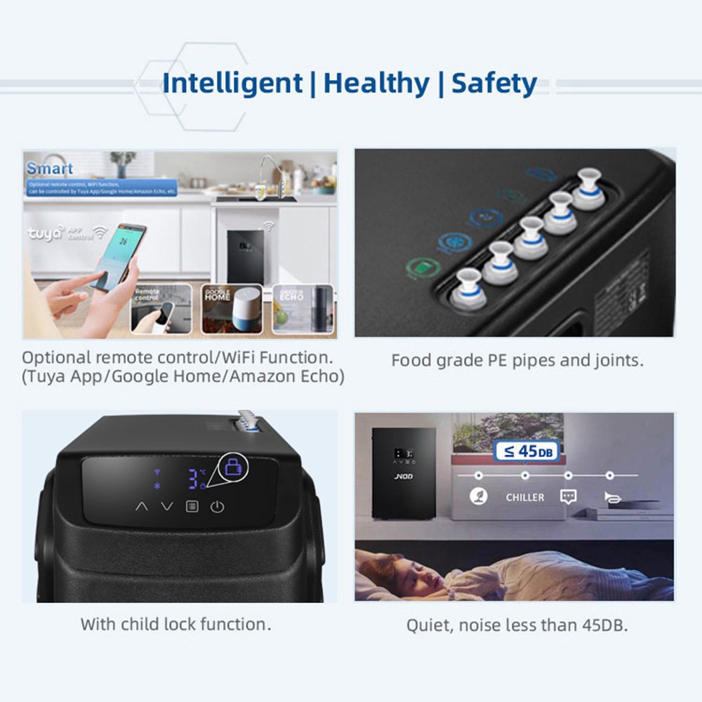 Smart Kitchen 3 in 1 Cooler Soda and Sparkling Water Maker Machine Commercial Instant Hot and Cold Water Dispenser With Fridge