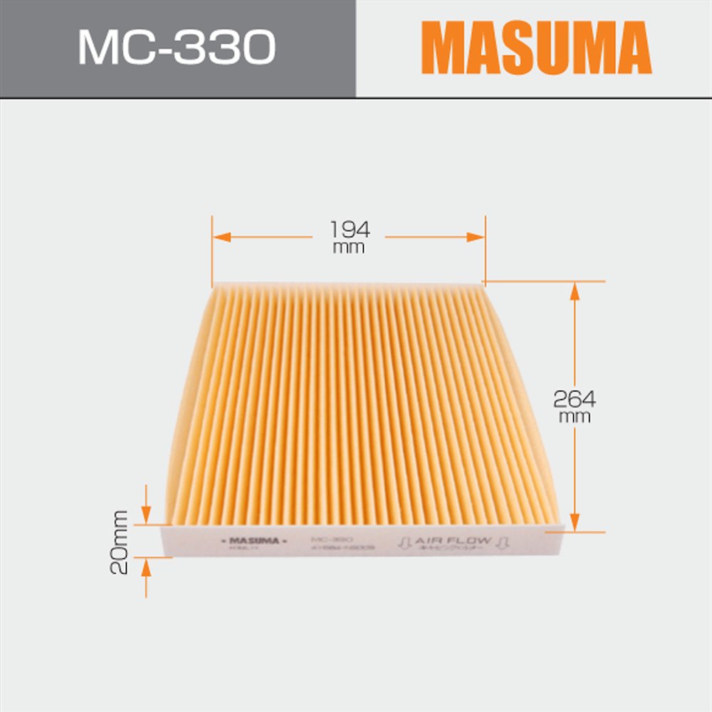 MC-330 MASUMA Car Premium Auto Car Accessories air Cabin Filter 27277-EN025 27277-EN000 AY684-NS009 for NISSAN DUALIS