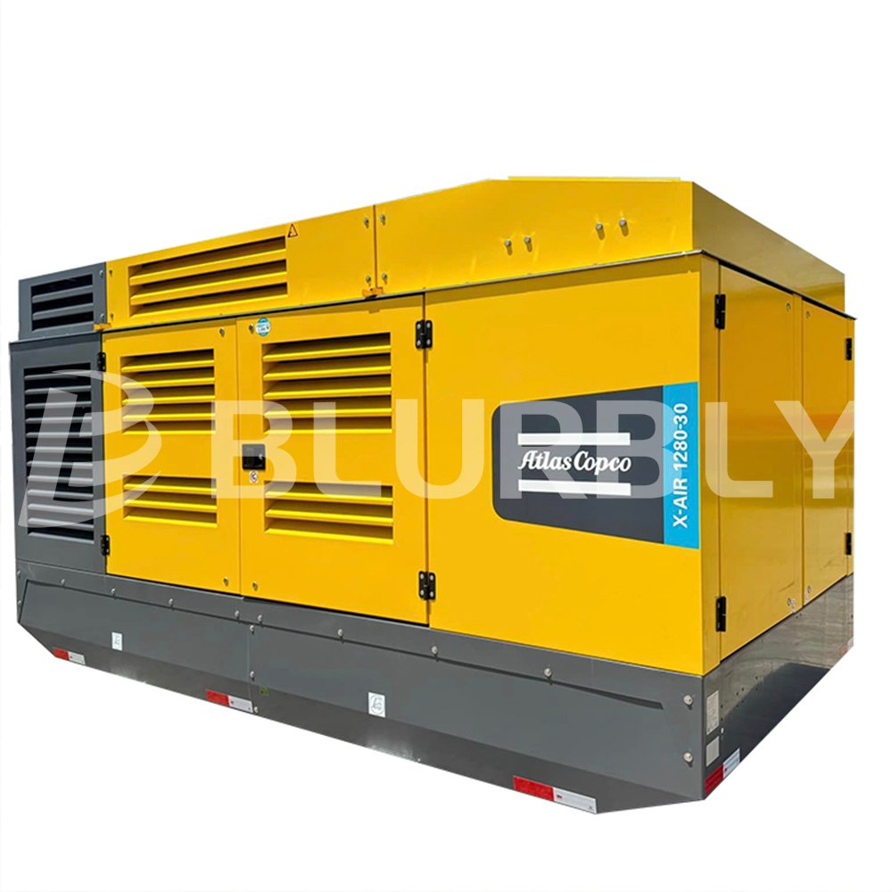 Factory Direct Sale Atlas Copco Box Type X-AIR1280-30 Large Mobile High Pressure Diesel Air Compressors