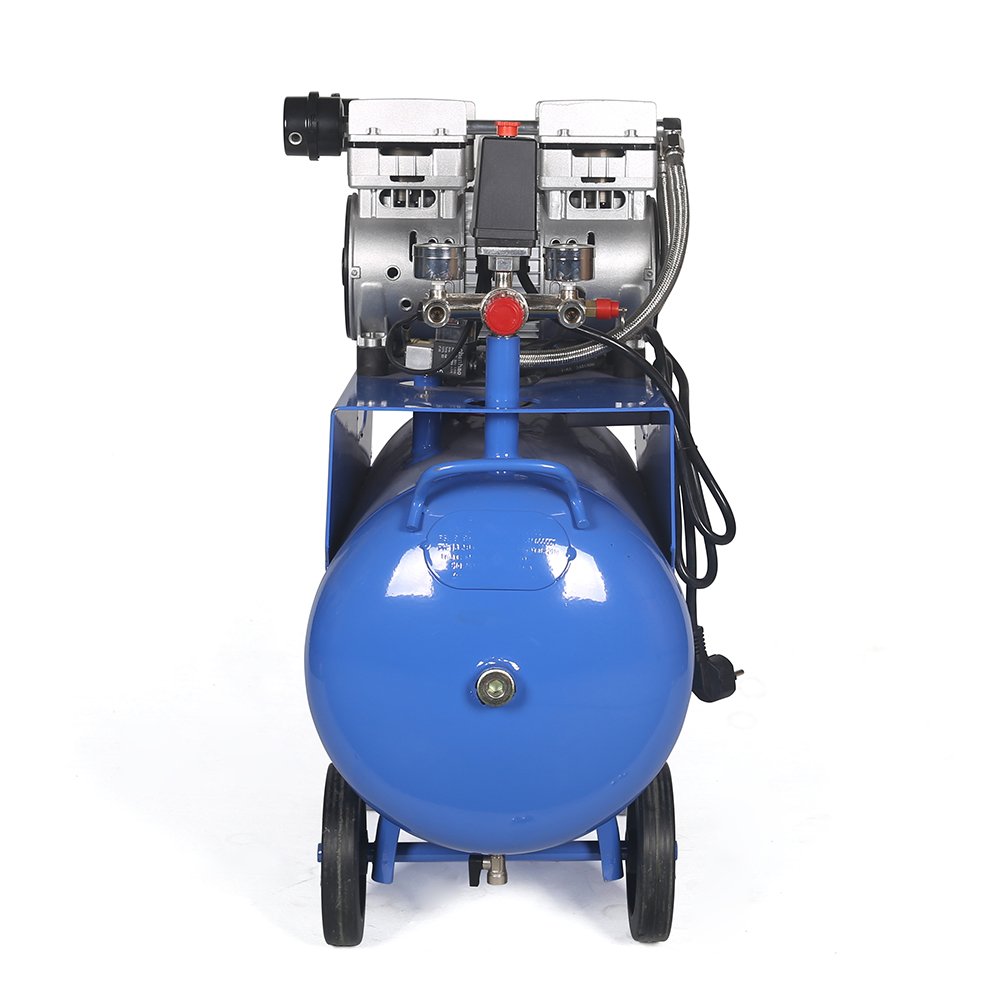 Hot Selling 2 Cylinder 3hp 50L Mobile Printing Spray Quiet Silent Oil Free air Compressor