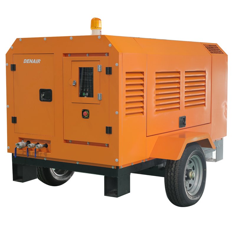 Rotary Screw 13bar 110cfm Mobile Portable air Compressor Portable diesel