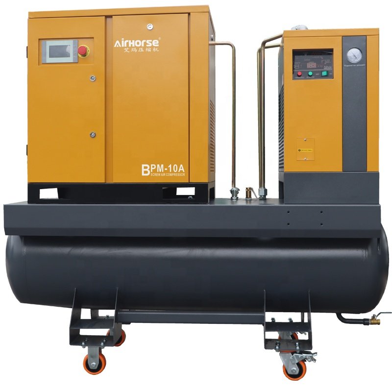 5.5KW 7.5KW 11KW 15KW 22KW Screw air Compressor Industrial with air tank air Dryer Compressor Industrial Gas 30 Gallon tank