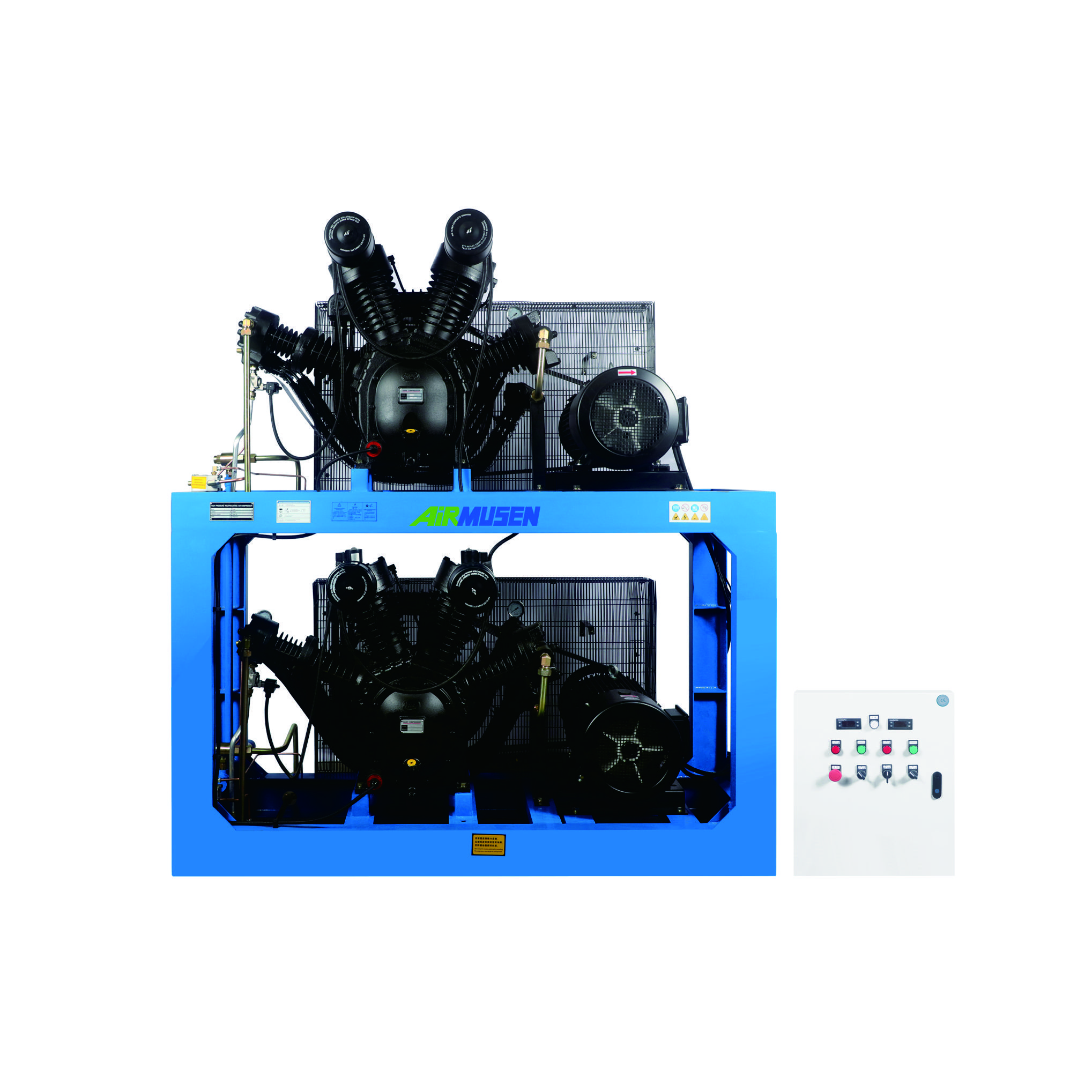 Three Stage Medium Pressure High Pressure PET Bottle Blowing Industry Sepcial Use Piston air Compressor 2.0/2.2/3.0/3.2 M^3/min