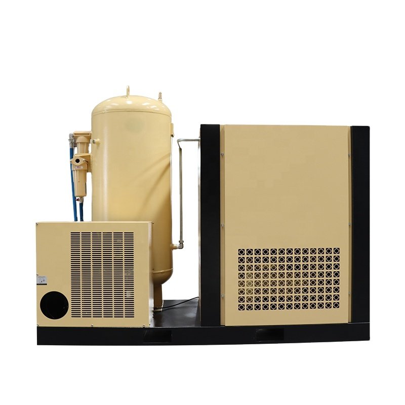 General Industrial Compressors 7.5KW 11KW 15KW 22KW All in One 4-in-1 8Bar Screw Air Compressor with Air Tank Air Dryer