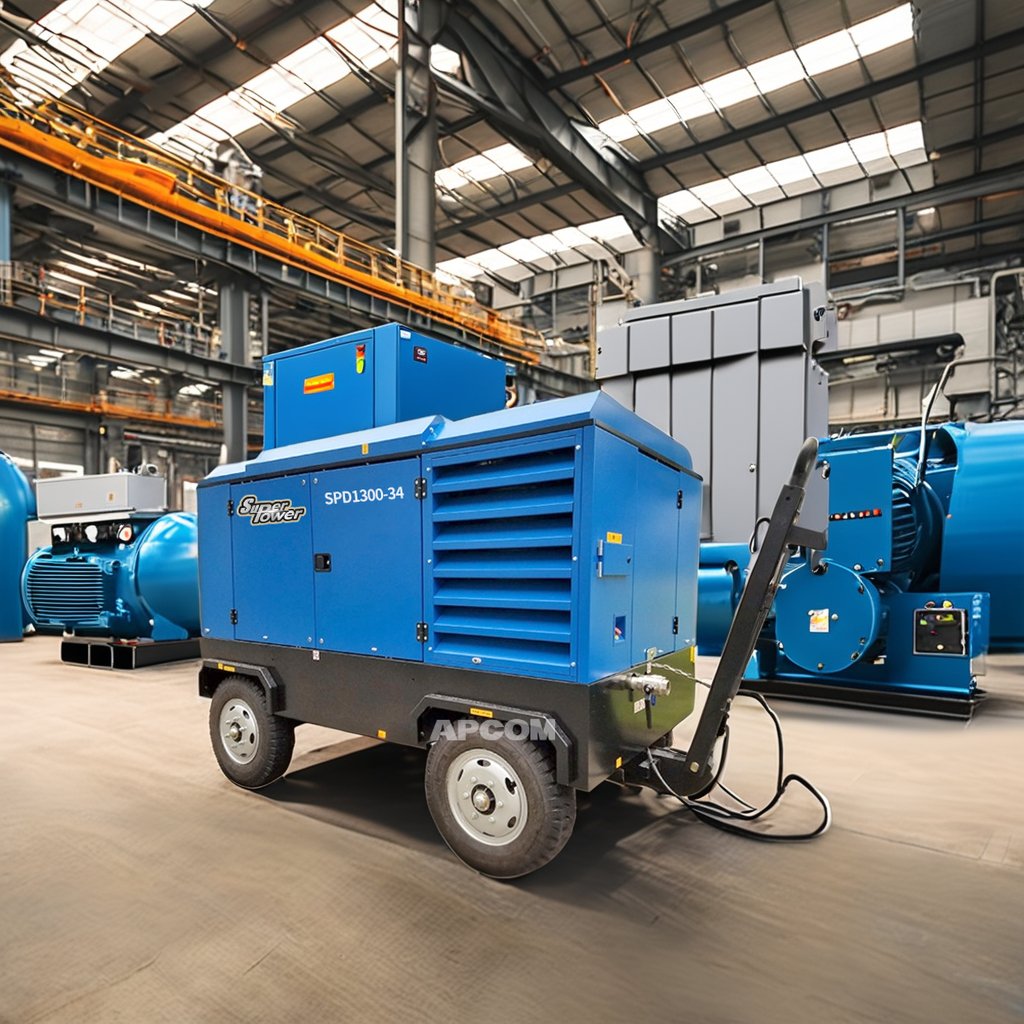 APCOM 350cfm 385cfm 389cfm 390cfm 400cfm 460cfm diesel Screw air Compressor De Ar diesel Engine 350 385 389 390 400 460 Cfm