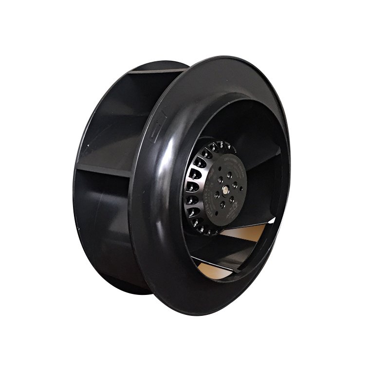 190 mm Turbo Blower AC Motor High Pressure High Cfm Backward Curved Centrifugal Impeller Radial Blower Fan