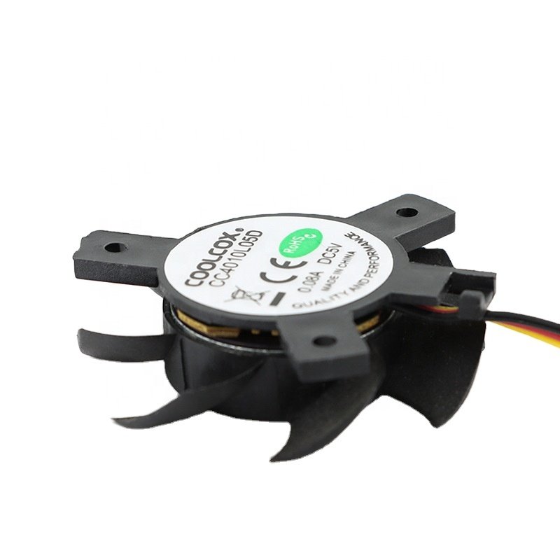 CoolCox 40mm Dc Frameless Axial Cooling Fan 37.5x10mm 5v 12v 24v air Cooler Suitable for GPU Cooler Auto Light Projector