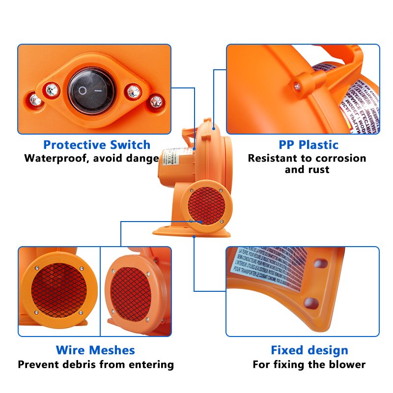 High Power 300W 350W 450W 580W 750watt Low Noise Inflatable Blower