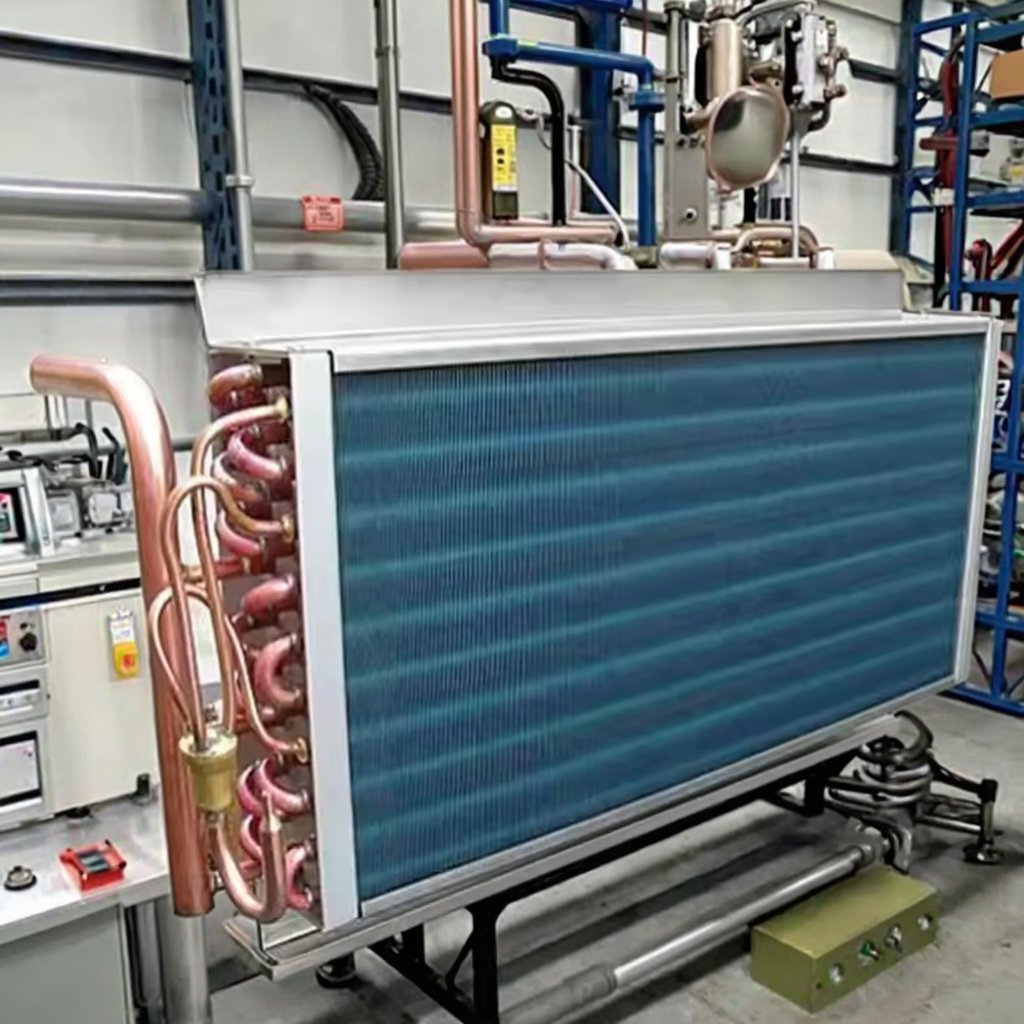 WONDERFUL Aluminum Tube Wavy Fin air Hvac Stainless Steel Condenser Brazed Tube Fin Evaporator Coil Heat Exchanger
