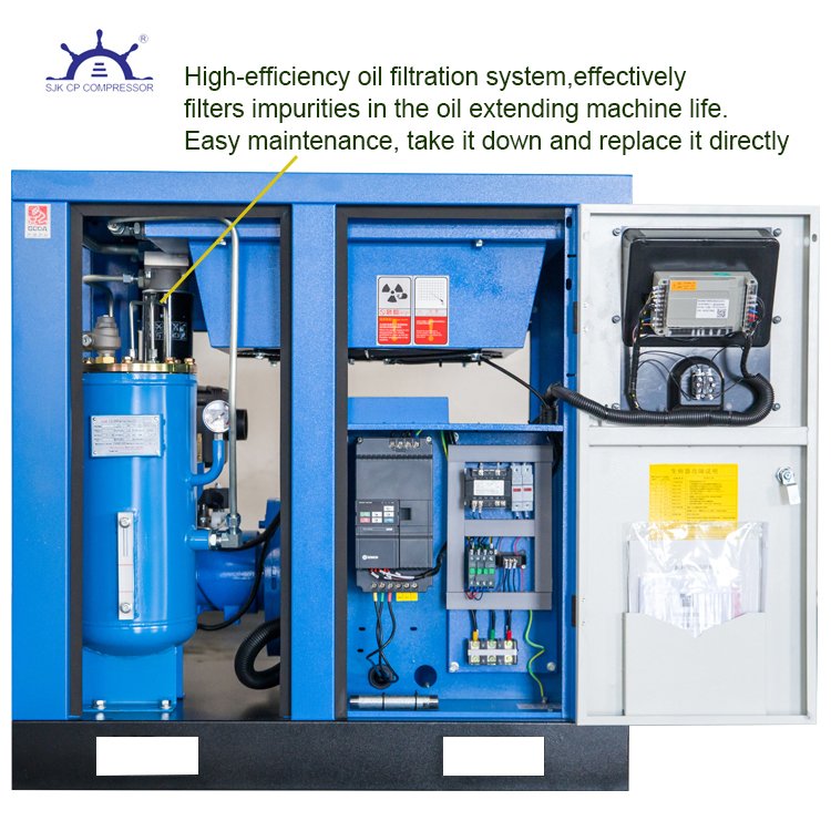 Lowest And Cheapest Price Industrial Screw Compressor 8bar 7.5kw air Compressor 22kw 37kw OEM Compressor Dryer 1000L air Tank