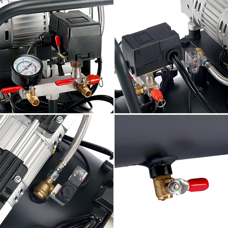 OUBAO 50L Silent Piston Air-Compressor Oil Free Air Compressor for Painting