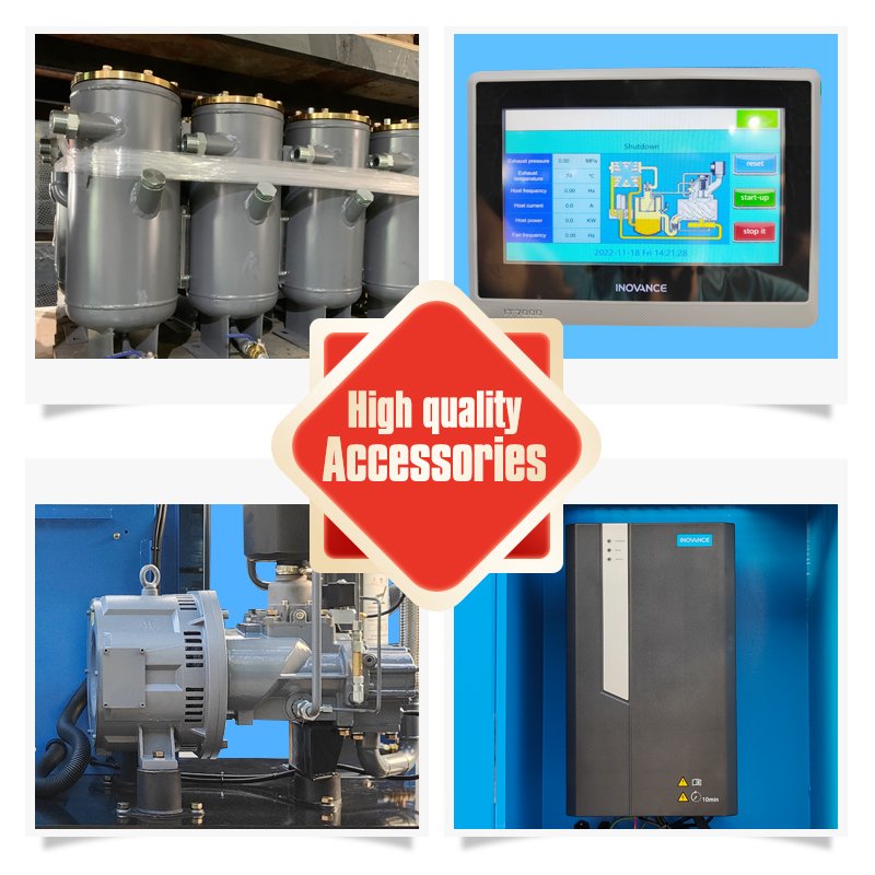 Olymtech Electric Compressor 7.5kw 11kw 15kw 22kw 8bar 10bar 16bar Electric Air Compressor Industrial Air Compressors