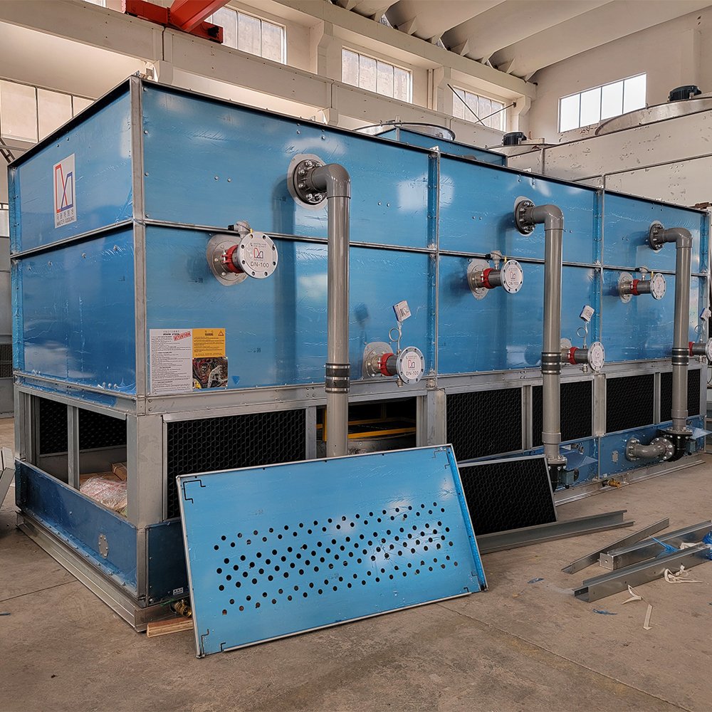 Big Flow Industrial Chilling Machine New Design High Cooling Capacuty Stainless Steel Closed Multiple Cooling Towers