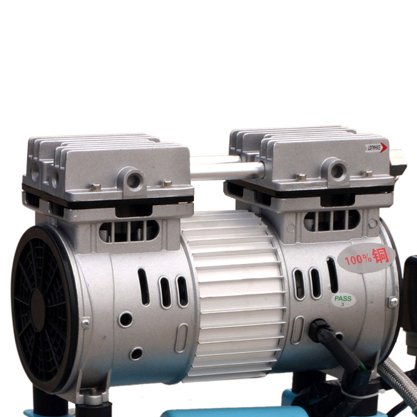 Electric 0.75hp 24L Portable Silent Oil Free Oil-free Ac Power Cast Iron 12 Volts air Compressor