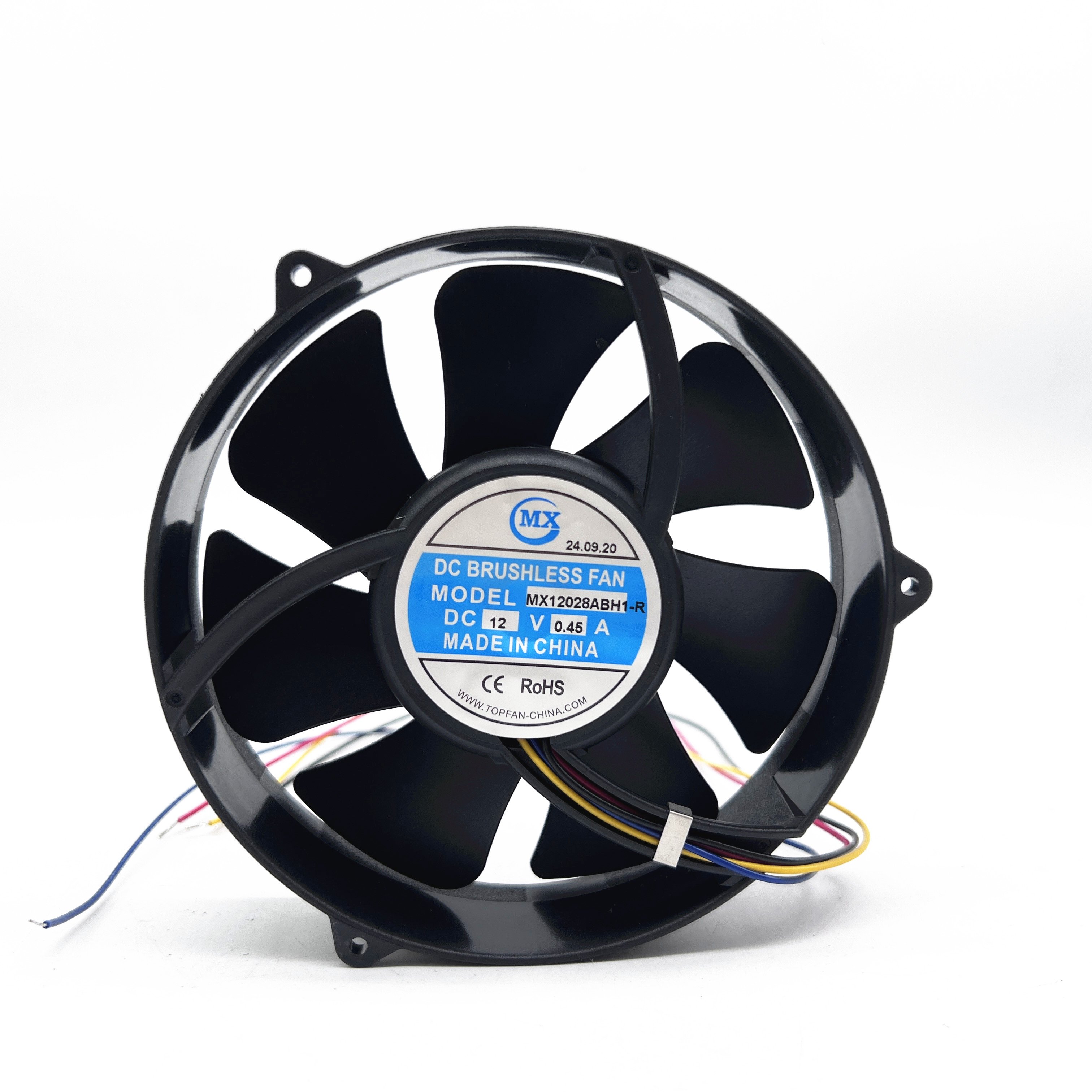Industrial Air Extractor 120mm Reversible Flow High Speed 4500rpm Brushless 24v Dc Fan Blower Motor Cooling Ventilation Fans