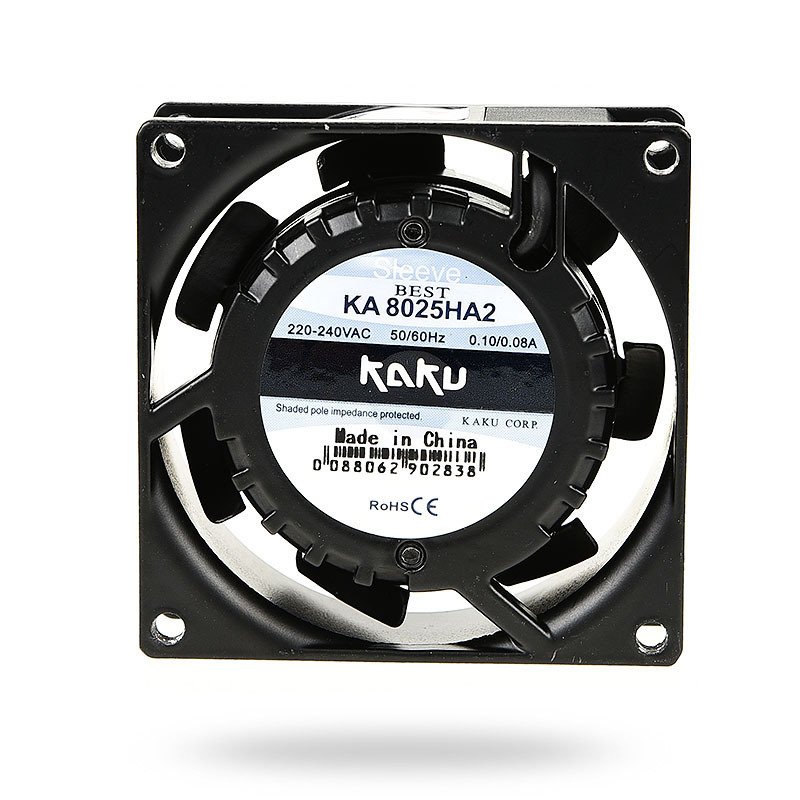 KA8025HA2 Kaku 80x80x25mm 3inch 0.1/0.08A Portable Car Ac Cooling Fan Industrial Two Way Flow Ventilation Fan