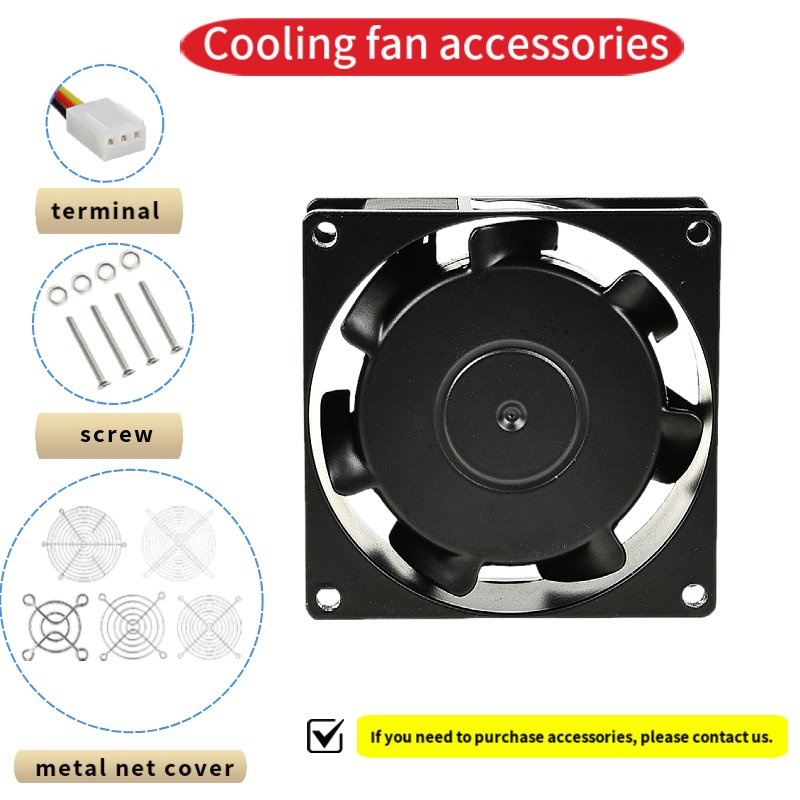 KA8025HA2 Kaku 80x80x25mm 3inch 0.1/0.08A Portable Car Ac Cooling Fan Industrial Two Way Flow Ventilation Fan