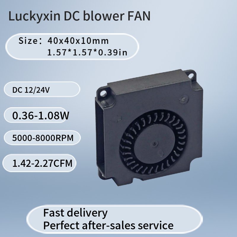 40x40x10mm Blower Fan 5V 12V 3D Printer Micro Blower 4010 4300RPM Dual Ball Bearings Stand air Cooler Ventilation Blower Fan
