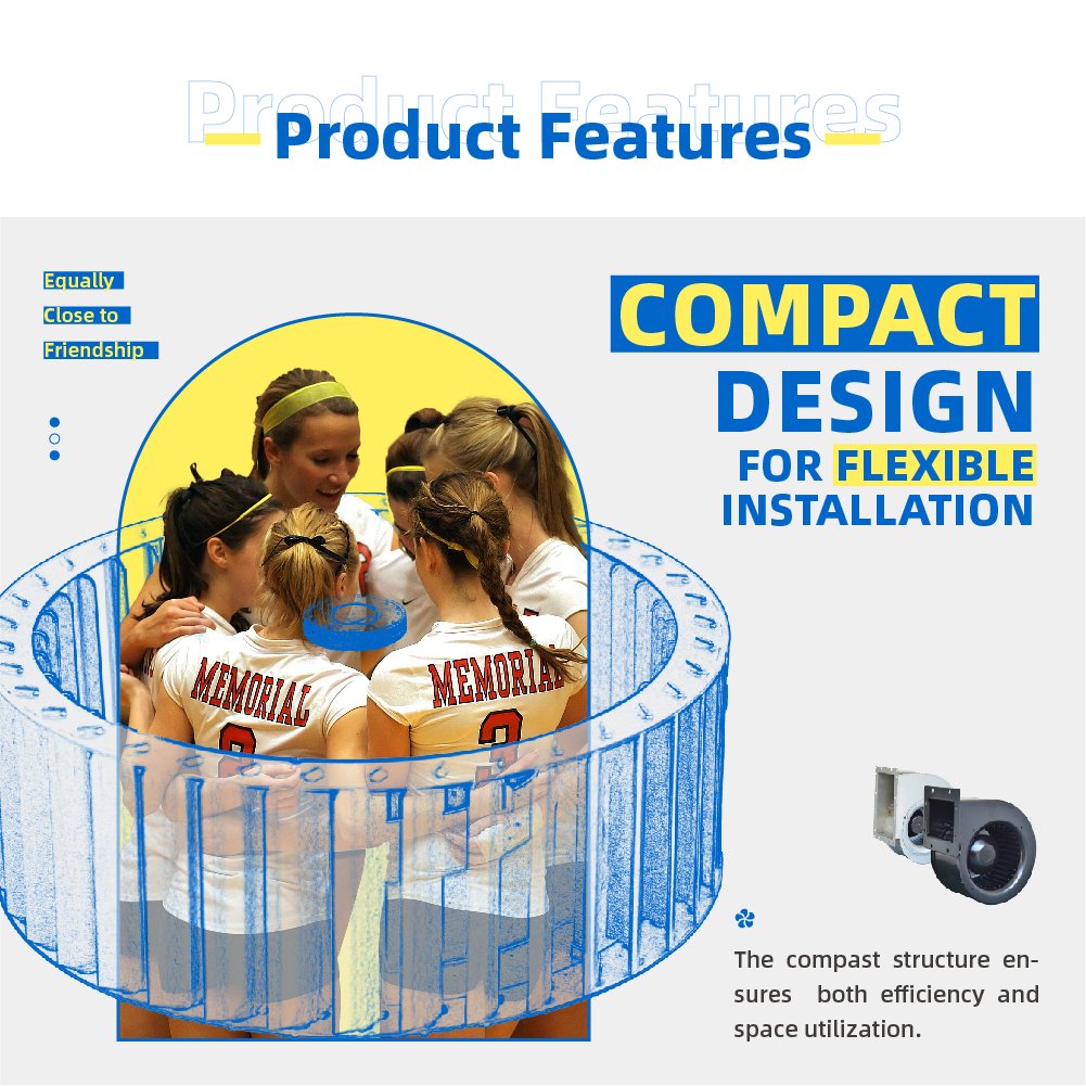 133mm BLDC Low Noise Blower Fan for Residential ERV HRV Centrifugal Blower Fan With Speed Controller