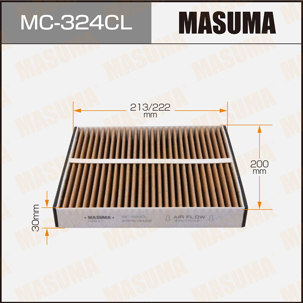 MASUMA MC-324CL Japanese Production Line Automotive Hepa Car Carbon Cabin Air Filter for MITSUBISHI INFINITI F18-8107044BN