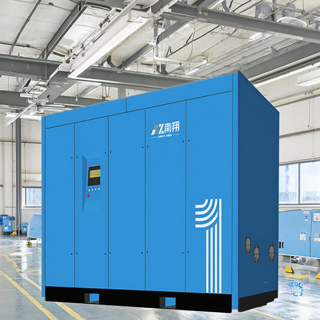 Nanxiang Factory Oil-Free Dry Air Compressor 110kw 706cfm 10bar 13bar 100% Oil-Free Two-Stage Screw Air Compressors Supplier